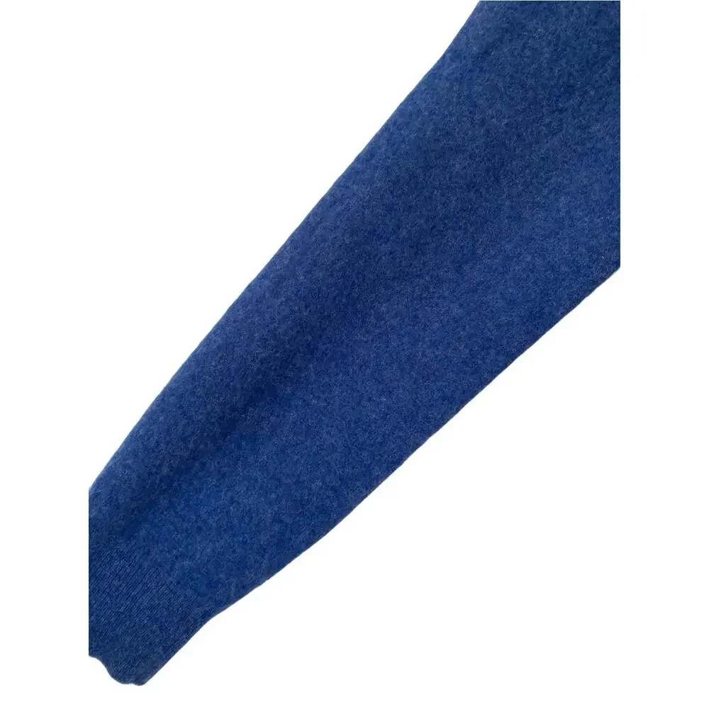 Daniel Hechter Paris Classic Crewneck Men's cashmere 2 Ply Sweater Blue large